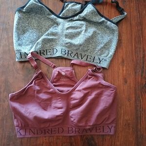 2 Kindred Bravely Nursing Bras, XL